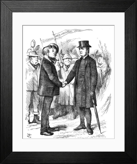 Framed Print : Joseph Arch (1826-1919), English agricultural worker, trade unionist and politician. Artist: John Tenniel Framed Print : Joseph Arch (1826-1919), English agricultural worker, trade unionist and politician. Artist: John Tenniel