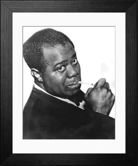Framed Print : Louis Satchmo Armstrong (c1898-1971), American jazz trumpeter and singer Framed Print : Louis Satchmo Armstrong (c1898-1971), American jazz trumpeter and singer