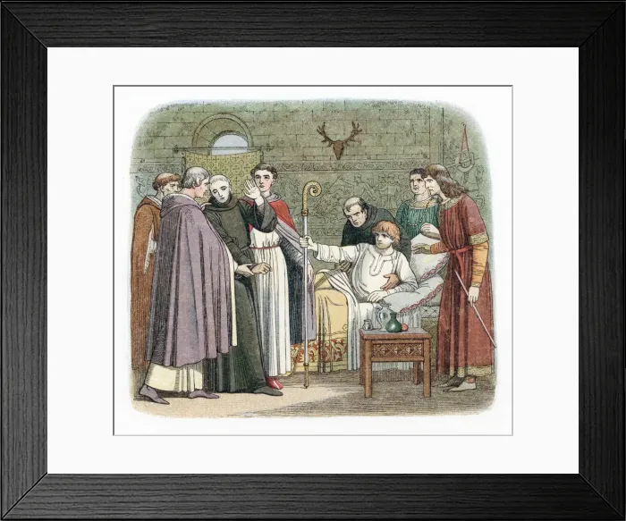 Framed Print : St Anselm reluctantly accepting the Archbishopric of Canterbury, 1093 (1864) Framed Print : St Anselm reluctantly accepting the Archbishopric of Canterbury, 1093 (1864)