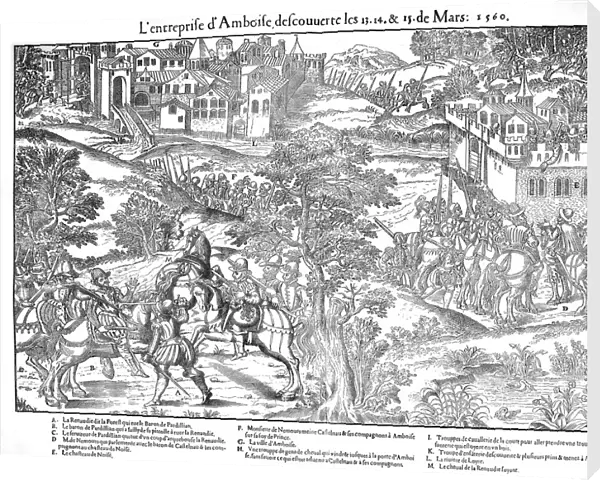 Amboise Enterprise or Conspiracy, French Religious Wars, March 1560 (c1570). Artist: Jacques Tortorel