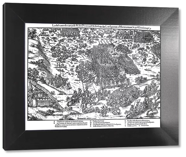 Battle of Montcontour, French Religious Wars, 3 October 1569 (1570). Artist: Jacques Tortorel
