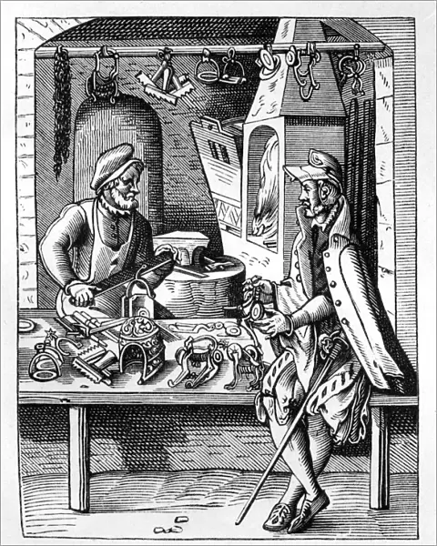 The spur maker, c1559-1591. Artist: Jost Amman