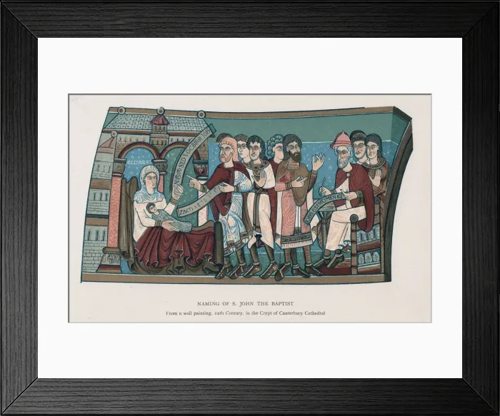 Framed Print : Naming of Saint John the Baptist Framed Print : Naming of Saint John the Baptist