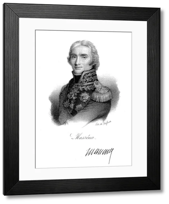 Framed Print : Andre Massena, French soldier, c1820. Artist: Delpech Framed Print : Andre Massena, French soldier, c1820. Artist: Delpech