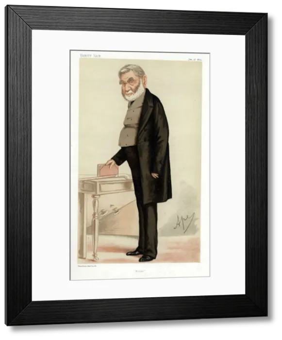 Framed Print : Anthony Panizzi, Italian bibliographer, 1874. Artist: Carlo Pellegrini Framed Print : Anthony Panizzi, Italian bibliographer, 1874. Artist: Carlo Pellegrini