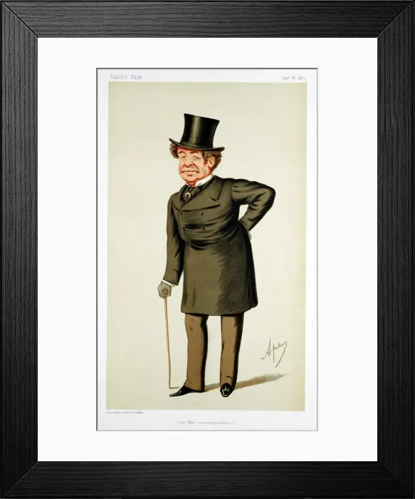 Framed Print : William Howard Russell, Irish-born British journalist, 1875. Artist: Carlo Pellegrini