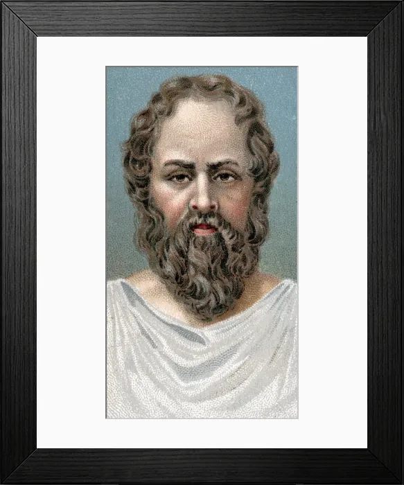 Framed Print : Socrates, Ancient Greek philosopher, early 20th century Framed Print : Socrates, Ancient Greek philosopher, early 20th century