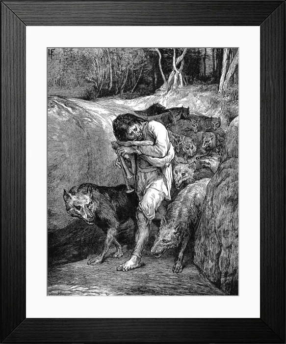 Framed Print : The Wolf-Charmer, 1881. Artist: John Le Farge Framed Print : The Wolf-Charmer, 1881. Artist: John Le Farge