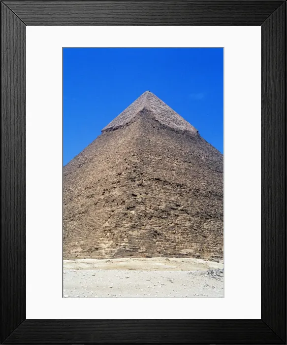 Framed Print : Great Pyramid of Cheops at Giza, Egypt, 4th dynasty, Old Kingdom, 26th century BC Framed Print : Great Pyramid of Cheops at Giza, Egypt, 4th dynasty, Old Kingdom, 26th century BC