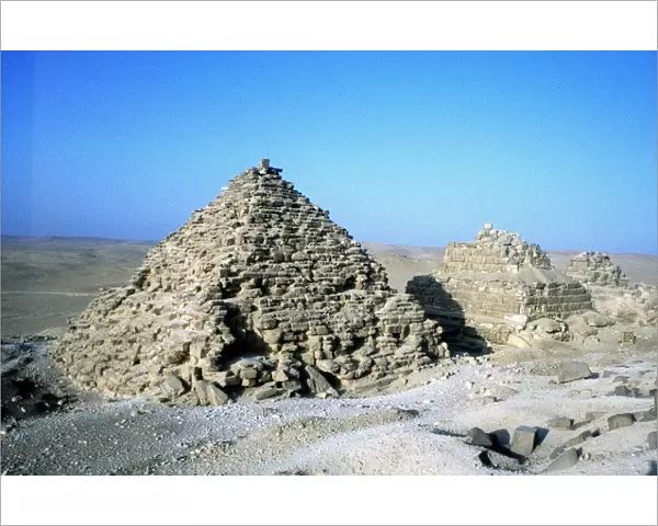 Small pyramids at Giza (Gizeh), Ancient Egyptian