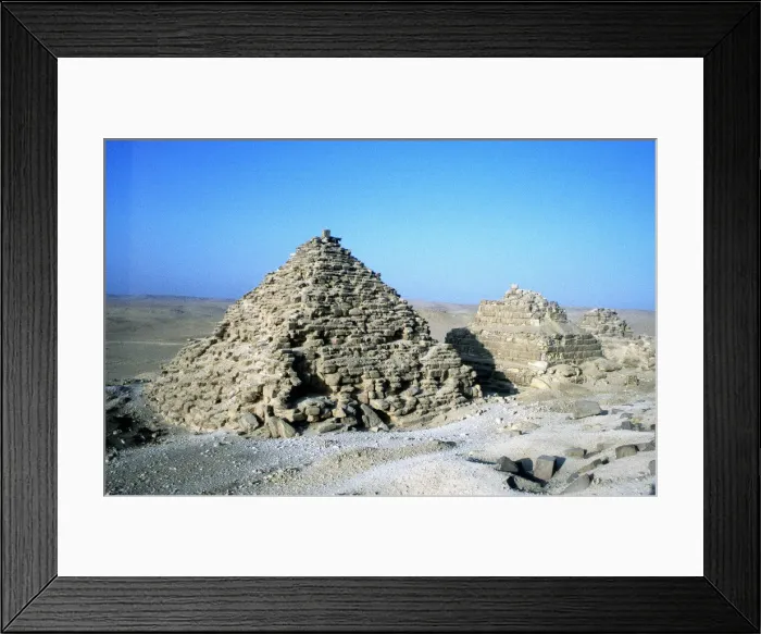 Framed Print : Small pyramids at Giza (Gizeh), Ancient Egyptian Framed Print : Small pyramids at Giza (Gizeh), Ancient Egyptian