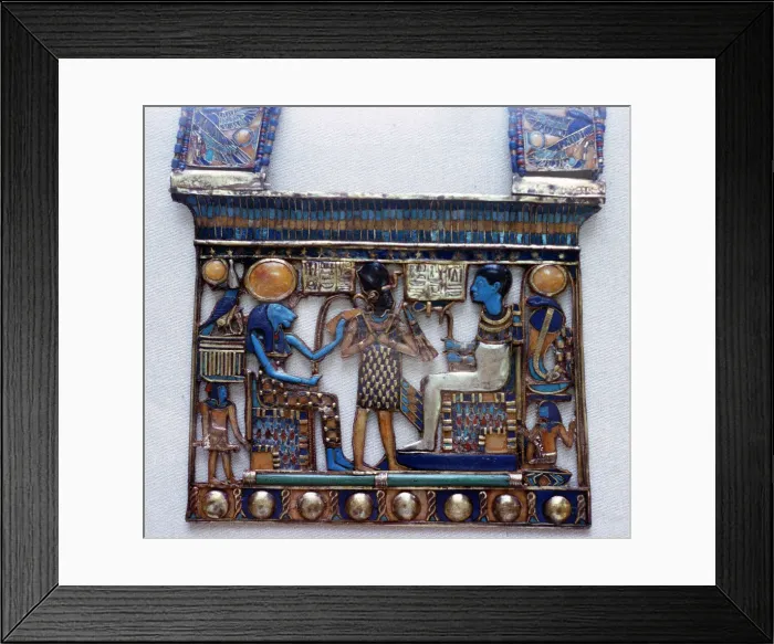 Framed Print : Pectoral jewel from the tomb of Tutankhamun, Ancient Egyptian, c1325 BC Framed Print : Pectoral jewel from the tomb of Tutankhamun, Ancient Egyptian, c1325 BC
