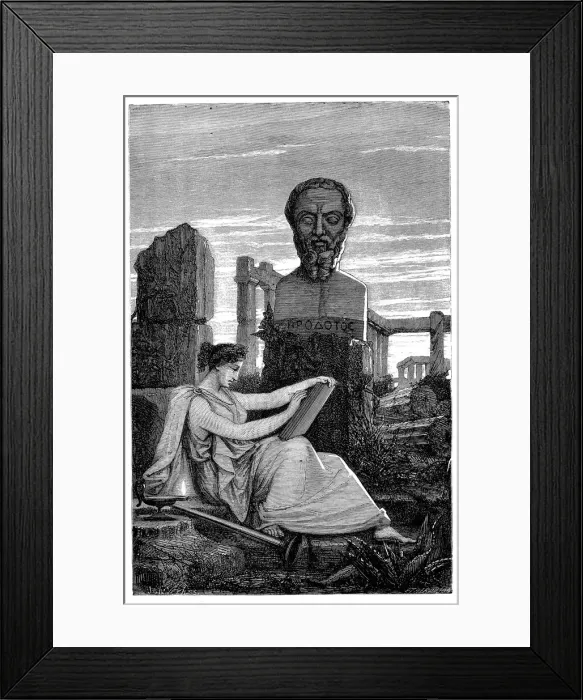 Framed Print : Herodotus, Ancient Greek historian, 1866 Framed Print : Herodotus, Ancient Greek historian, 1866