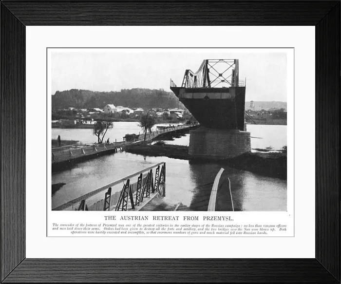 Framed Print : Destruction of Przemysl by Austrians retreating from the Russian advance, World War I, 1914 Framed Print : Destruction of Przemysl by Austrians retreating from the Russian advance, World War I, 1914