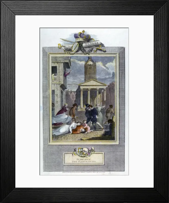 Framed Print : Plague of London, 1665 (1810) Framed Print : Plague of London, 1665 (1810)
