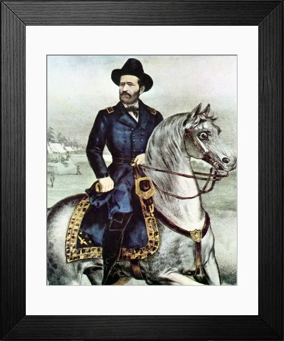 Framed Print : Ulyssess Grant, American soldier, 1863 Framed Print : Ulyssess Grant, American soldier, 1863