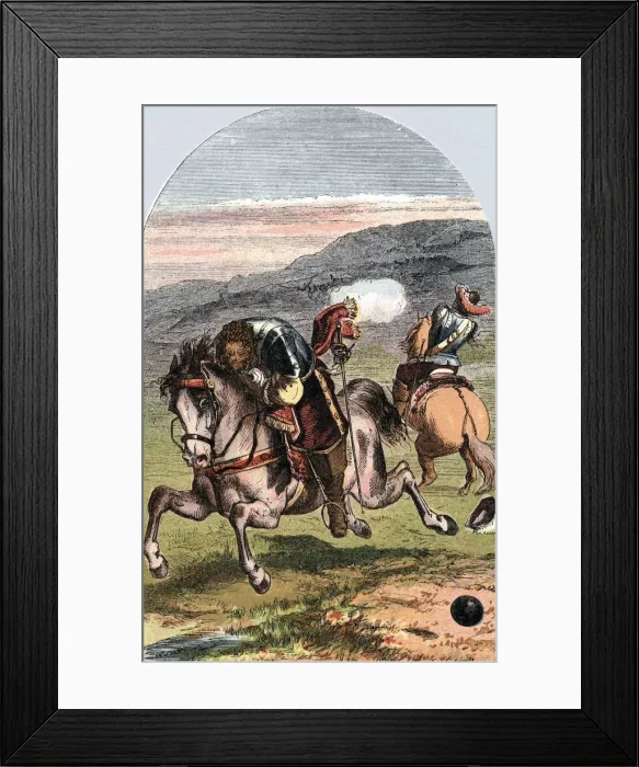 Framed Print : Death of Henri, Vicomte de Turenne, French soldier, 1675 (c1870). Artist: Edward Henry Corbould Framed Print : Death of Henri, Vicomte de Turenne, French soldier, 1675 (c1870). Artist: Edward Henry Corbould