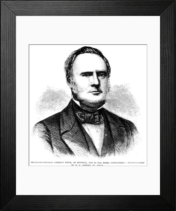 Framed Print : Sterling Price, American statesman and soldier, 1861 Framed Print : Sterling Price, American statesman and soldier, 1861