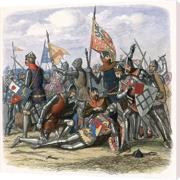 Death of Henry Percy (Harry Hotspur) at the Battle of Shrewsbury, 21 July 1403, (c1860)