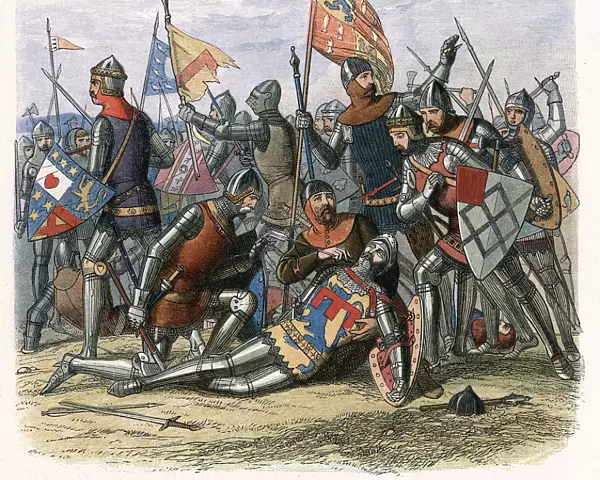 Death of Henry Percy (Harry Hotspur) at the Battle of Shrewsbury, 21 July 1403, (c1860)
