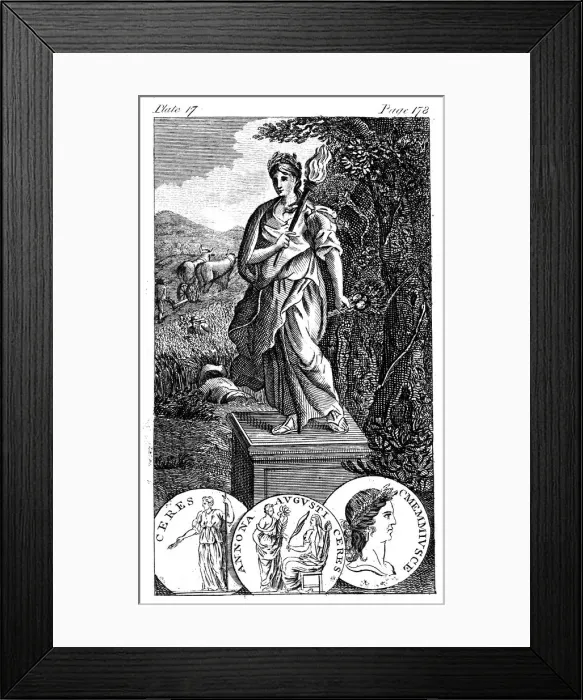 Framed Print : Ceres, Roman goddess of agriculture and corn Framed Print : Ceres, Roman goddess of agriculture and corn
