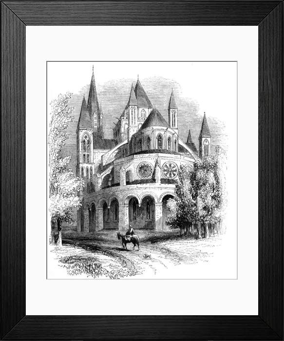 Framed Print : Abbaye aux Hommes, Caen, Normandy, France Framed Print : Abbaye aux Hommes, Caen, Normandy, France