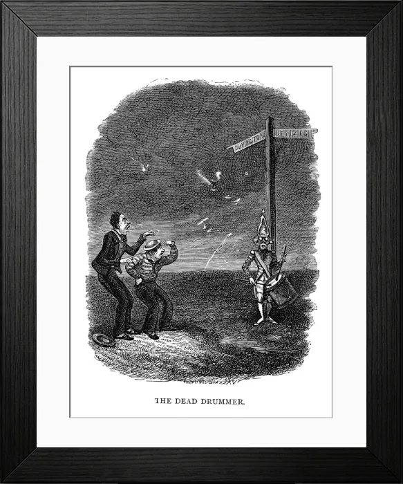 Framed Print : The Dead Drummer, 1840. Artist: George Cruikshank Framed Print : The Dead Drummer, 1840. Artist: George Cruikshank