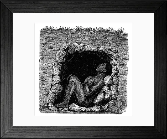 Framed Print : Grave of a Zulu chief, 1888 Framed Print : Grave of a Zulu chief, 1888