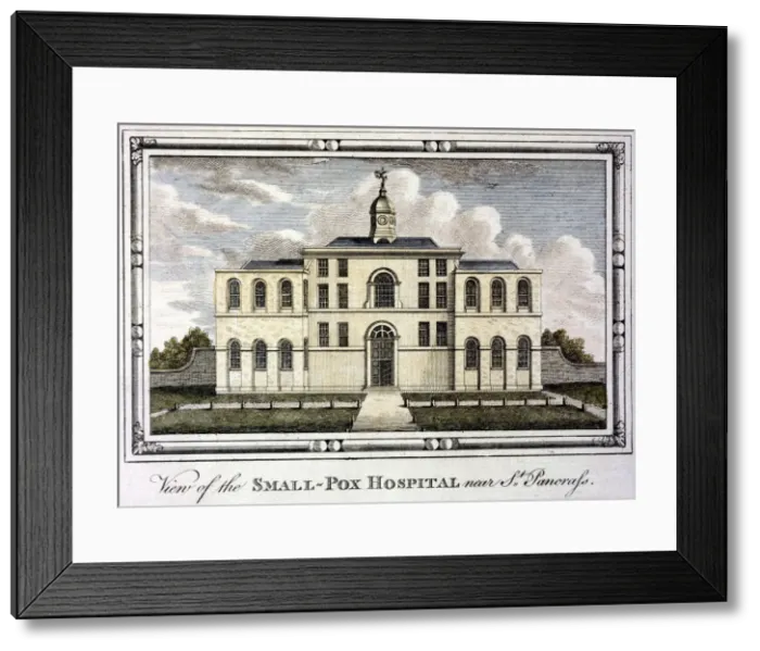 Framed Print : Smallpox hospital, St Pancras, London, c1800 Framed Print : Smallpox hospital, St Pancras, London, c1800