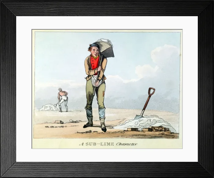 Framed Print : A Sub-Lime Character, early 19th century Framed Print : A Sub-Lime Character, early 19th century