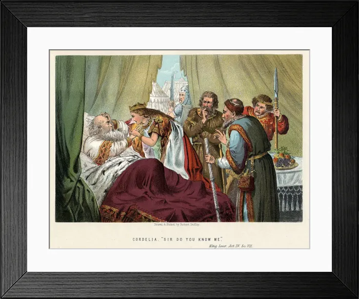 Framed Print : Scene from Shakespeares King Lear, c1858. Artist: Robert Dudley Framed Print : Scene from Shakespeares King Lear, c1858. Artist: Robert Dudley