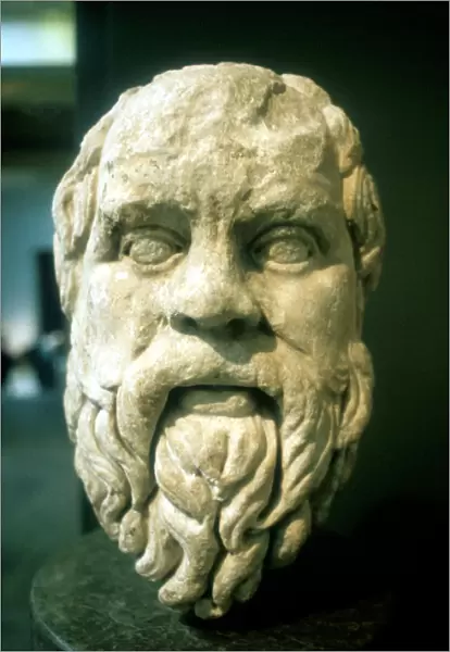 Socrates, Greek philosopher. Roman copy of a lost Greek original of c370 BC