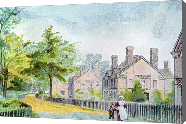 Workers cottages at Bournville, Birmingham, 1892