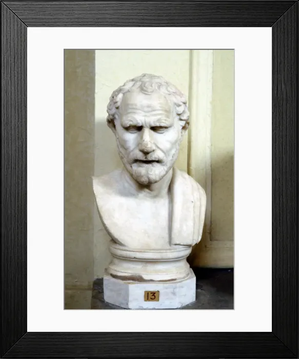Framed Print : Demosthenes, Athenian orator and statesman Framed Print : Demosthenes, Athenian orator and statesman