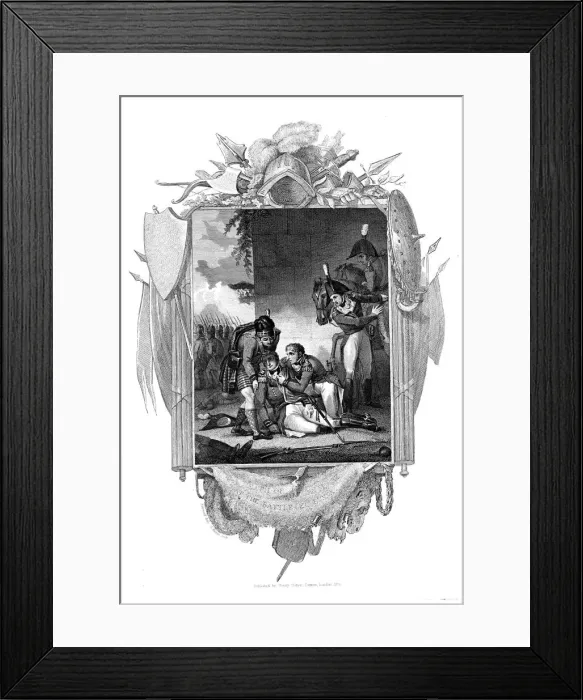 Framed Print : Death of Lieutenant-General Sir John Moore, British soldier, La Coruna, Spain, 1809 Framed Print : Death of Lieutenant-General Sir John Moore, British soldier, La Coruna, Spain, 1809