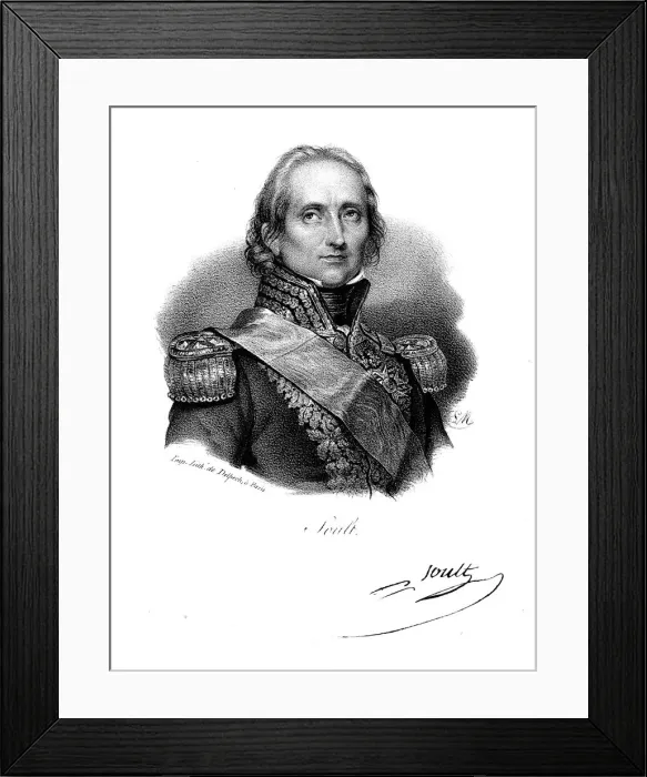 Framed Print : Nicolas Jean de Dieu Soult, French soldier and statesman, c1830. Artist: Delpech Framed Print : Nicolas Jean de Dieu Soult, French soldier and statesman, c1830. Artist: Delpech