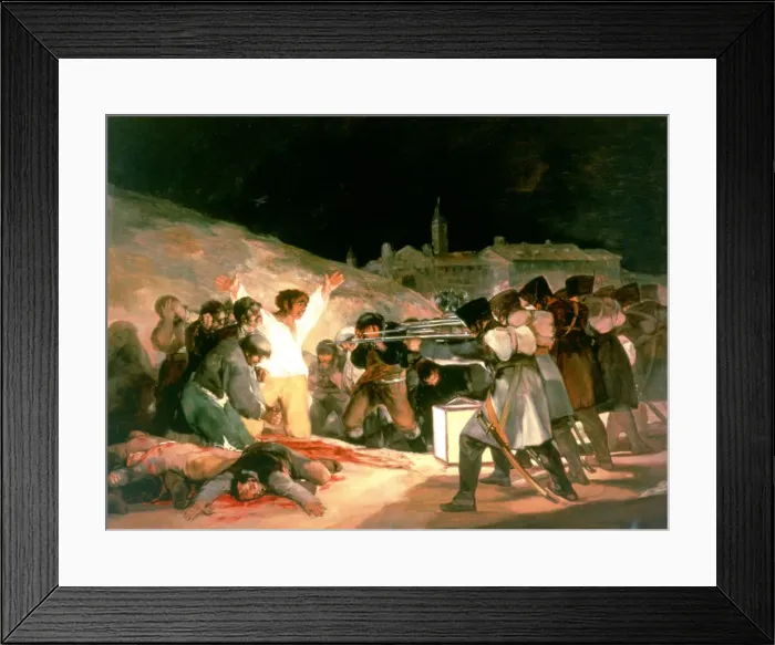 Framed Print : The Shootings of May 3rd 1808, 1814. Artist: Francisco Goya Framed Print : The Shootings of May 3rd 1808, 1814. Artist: Francisco Goya