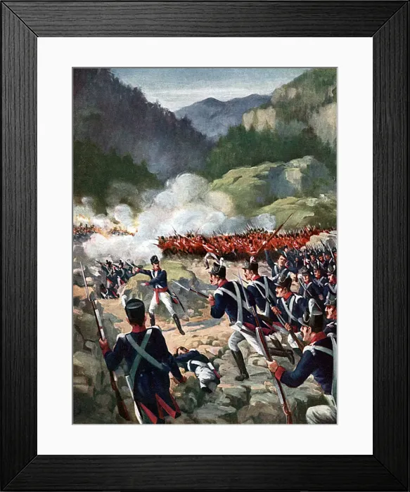 Framed Print : Battle of Busaco, Peninsular War, Portugal, 27 September 1810 Framed Print : Battle of Busaco, Peninsular War, Portugal, 27 September 1810