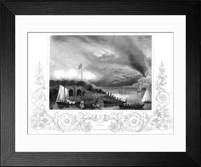 Framed Print : Storming of San Sebastian by British and Portuguese troops under Wellington, 31 August 1813 Framed Print : Storming of San Sebastian by British and Portuguese troops under Wellington, 31 August 1813