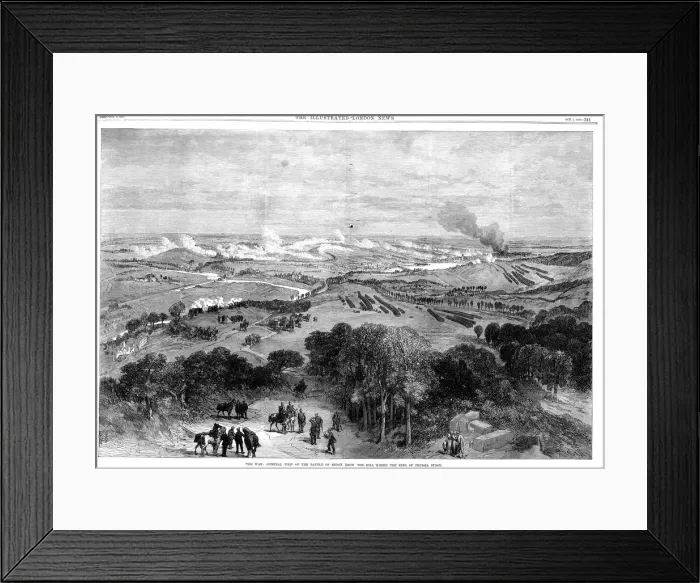 Framed Print : Battle of Sedan, France, Franco-Prussian War, 1870 Framed Print : Battle of Sedan, France, Franco-Prussian War, 1870