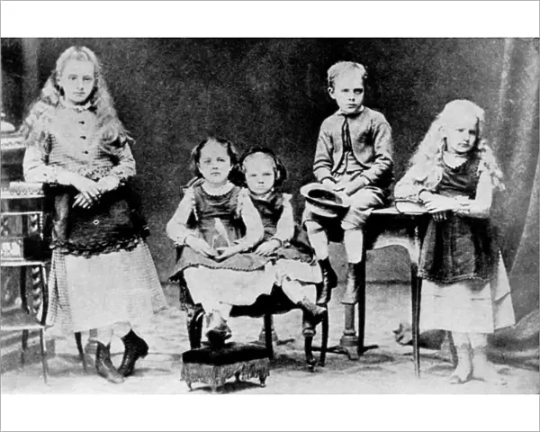 Children of the Sklodowski family, Polish, c1870-1875