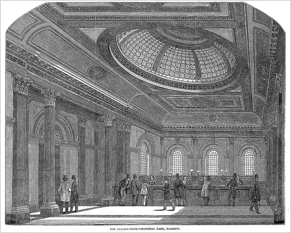 Telling room, National Bank of Scotland, Glasgow, c1860