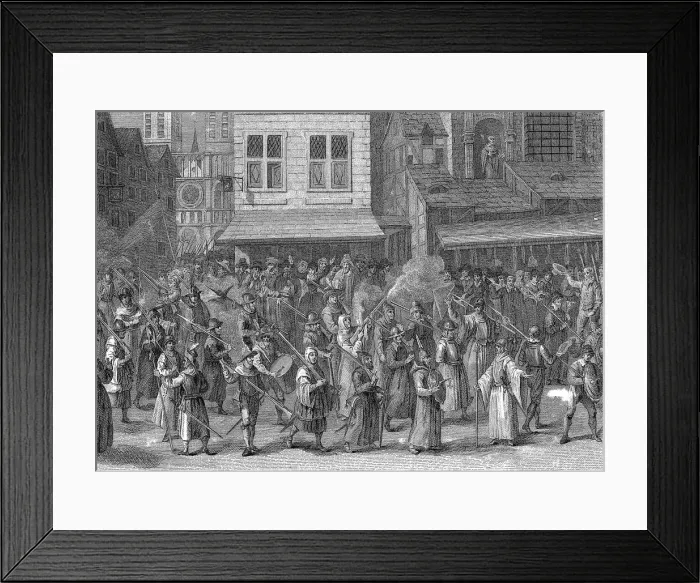Framed Print : Procession of the League (la Ligue), Paris, 24 May 1590 Framed Print : Procession of the League (la Ligue), Paris, 24 May 1590
