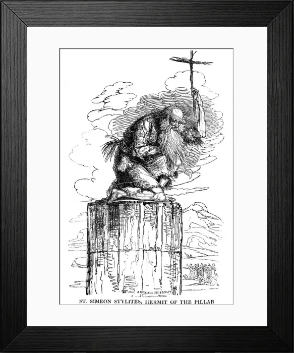 Framed Print : St Simeon Stylites, Hermit of the Pillar, 5th century (1825) Framed Print : St Simeon Stylites, Hermit of the Pillar, 5th century (1825)