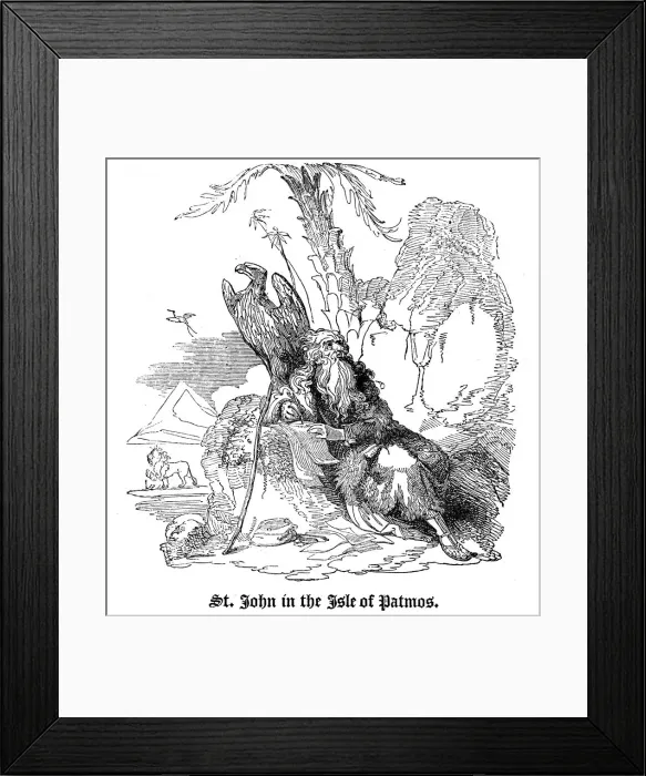 Framed Print : St John in the Isle of Patmos, 1826 Framed Print : St John in the Isle of Patmos, 1826