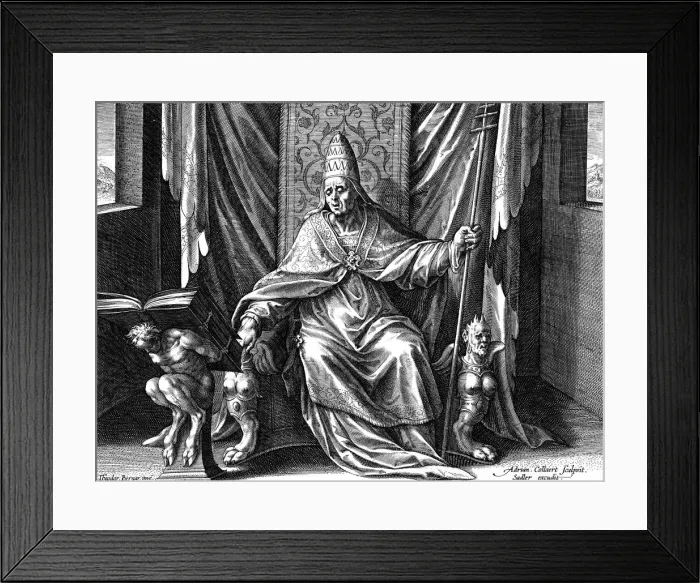 Framed Print : Pope Gregory I, the Great, c1540-1567. Artist: Adriaen Collaert Framed Print : Pope Gregory I, the Great, c1540-1567. Artist: Adriaen Collaert