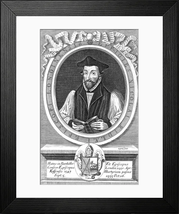 Framed Print : Nicholas Ridley, 16th century English Protestant reformer and martyr Framed Print : Nicholas Ridley, 16th century English Protestant reformer and martyr