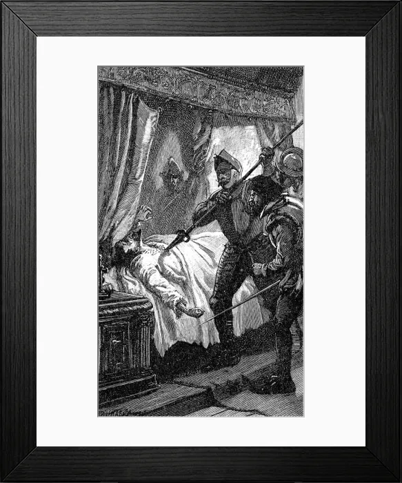 Framed Print : Assassination of Albrecht von Wallenstein, Austrian soldier, 1634 (19th century) Framed Print : Assassination of Albrecht von Wallenstein, Austrian soldier, 1634 (19th century)
