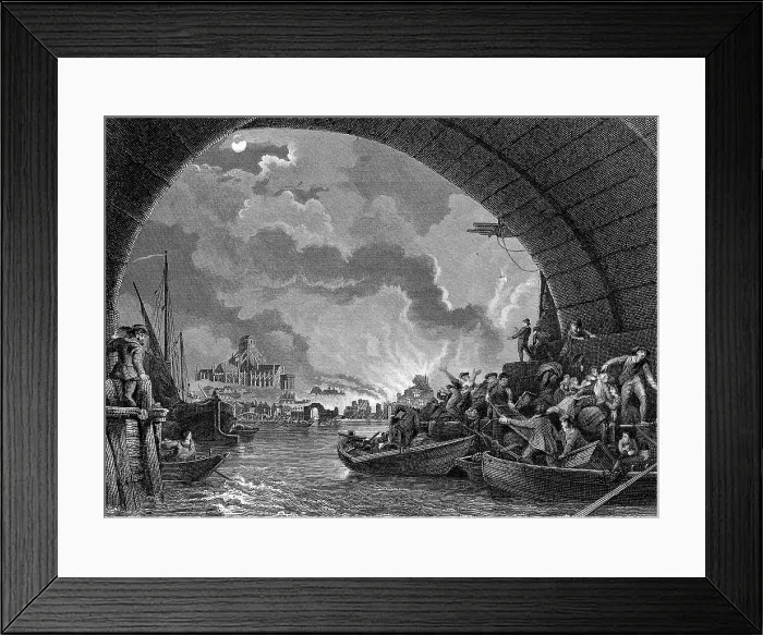 Framed Print : Great Fire of London, 1666 (19th century) Framed Print : Great Fire of London, 1666 (19th century)