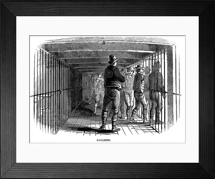 Framed Print : On board a prison hulk, 1848 Framed Print : On board a prison hulk, 1848
